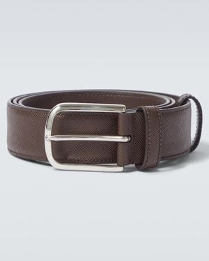 Prada Guertel Aus Saffiano-Leder - Braun
