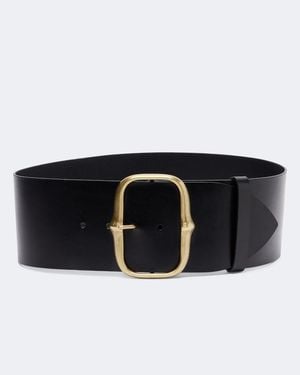 Isabel Marant Blisia Leather Belt - Black