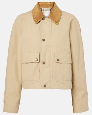 Burberry Botton Jacket - Natural