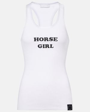 Stella McCartney Printed Cotton-Blend Tank Top - White