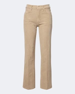 7 For All Mankind Pantalones Stovepipe De Pana En Mezcla De Algodon - Neutro