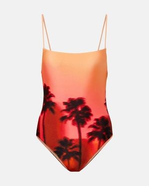 Jonathan Simkhai Printed Swimsuit - Red
