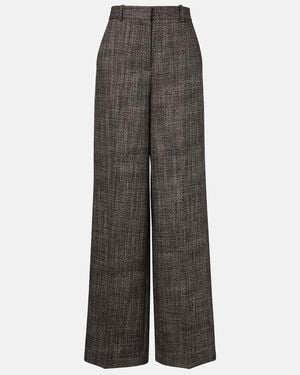 JOSEPH Pantalones Anchos Hawley De Lana Virgen - Gris