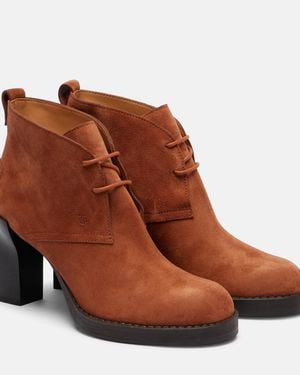 Tod's Bh Bootie 80 Suede Ankle Boots - Brown