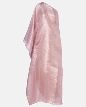 Taller Marmo Betsy One-Shoulder Fil Coupe Gown - Pink
