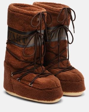Moon Boot Icon Fleece Knee-High Snow Boots - Brown