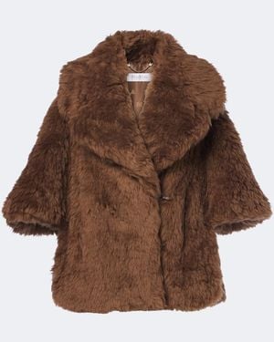 Max Mara Shearling Jacket - Brown