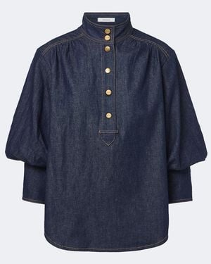 Zimmermann Denim Blouse - Blue
