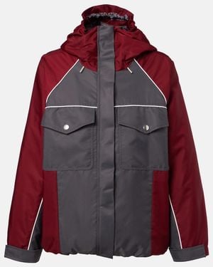 Self-Portrait Hooded Jacket - Red