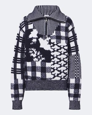 Loewe X Cosima Von Bonin Wool-Blend Sweater - Blue