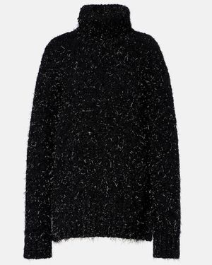 Dries Van Noten Rollkragenpullover Aus Einem Wollgemisch - Schwarz