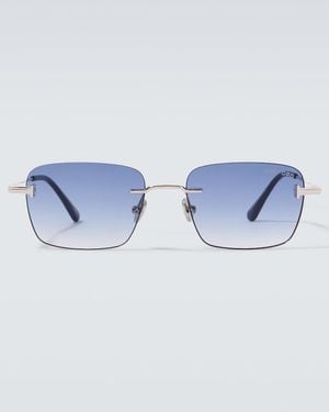 Tom Ford Jake Square Sunglasses - Blue