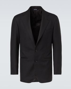 Saman Amel Wool Suit Jacket - Black