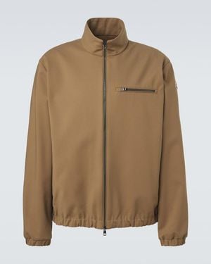 Moncler Cotton-Blend Jacket - Brown