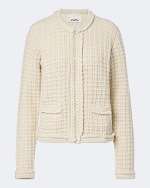 Isabel Marant Hortense Wool And Alpaca Cardigan - Natural