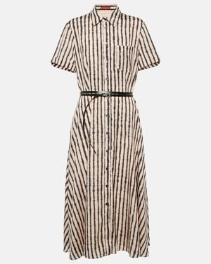 Altuzarra Kiera Printed Midi Dress - Natural