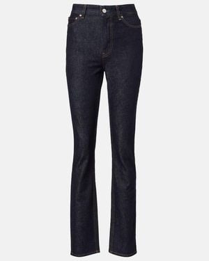 TOTEME High-Rise Slim Jeans - Blue