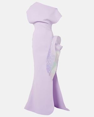 Maticevski Vestido De Fiesta Wishing Drapeado - Morado