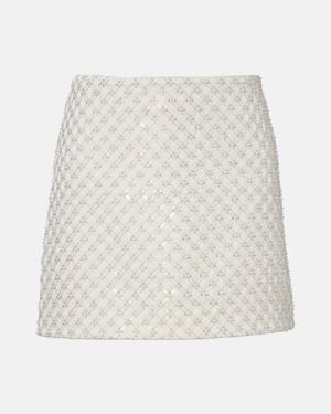 Dorothee Schumacher Minifalda Sparkling Statement Con Lentejuelas - Blanco
