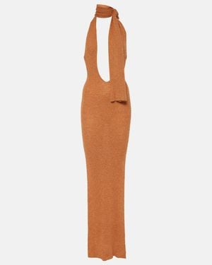 AYA MUSE Eyre Scarf-Detail Maxi Dress - White