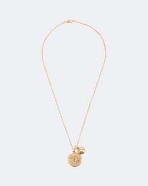 Saint Laurent Collana A Catena Cassandre - Bianco
