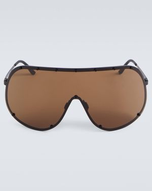 Rick Owens Shield Sunglasses - Brown