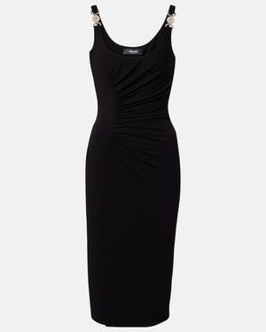 Versace Draped Dress - Black