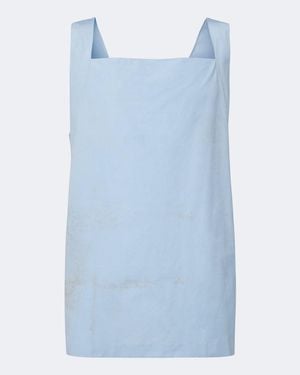 Prada Printed Cotton Top - Blue