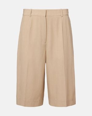 TOTEME High-Rise Bermuda-Shorts - Natur