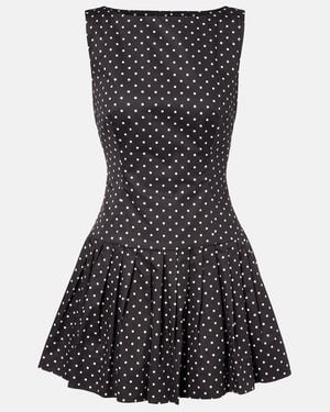 SAME Minikleid Aus Baumwollpopeline - Schwarz