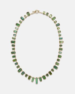 Octavia Elizabeth Bermuda Botany Eternity 18Kt Necklace With Tourmalines - Metallic