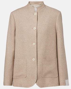 Eleventy Cashmere And Silk Jacket - Natural