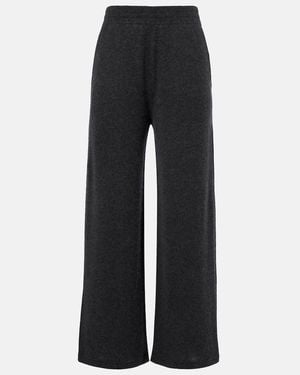 The Row Orpin Cashmere Wide-Leg Trousers - Black