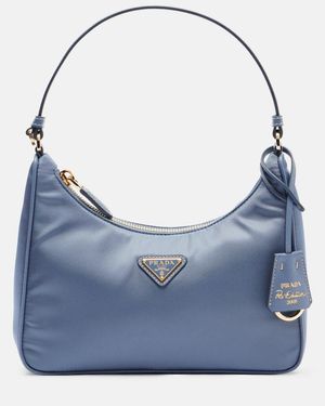 Prada Schultertasche Re-Edition 2005 Mini - Blau