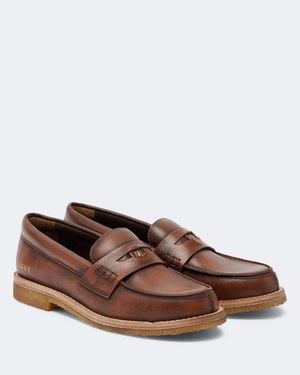 Golden Goose Jerry Leather Penny Loafers - Brown