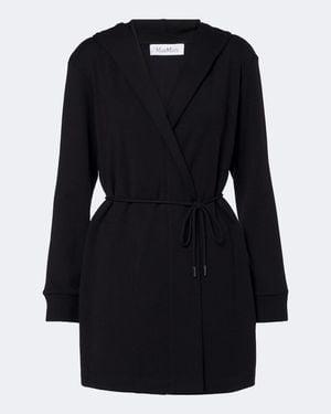 Max Mara Mantel Aus Schurwolle - Schwarz