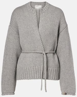 Extreme Cashmere Ginza Cashmere Wrap Cardigan - Grey