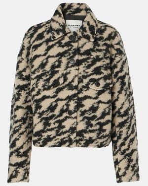 Isabel Marant Ferida Printed Wool-Blend Jacket - Multicolour