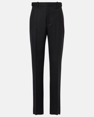 Bottega Veneta Wool Tapered Trousers - Black