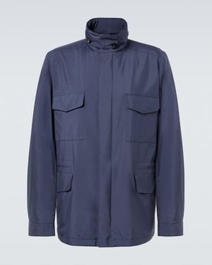 Loro Piana Traveller Technical Field Jacket - Blue