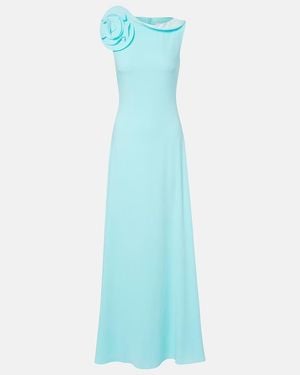 Roland Mouret Robe Mit Blumenapplikation - Blau