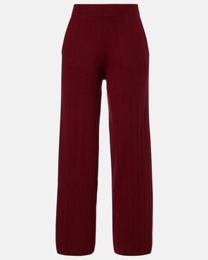 Max Mara Jardin Cashmere Joggers - Red