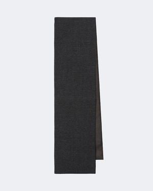 The Row Wool And Silk Scarf - Black
