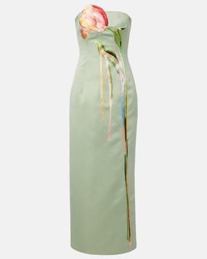LEO LIN Bustier-Kleid Marilyn Aus Satin - Grün