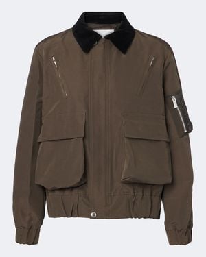 Sacai Blouson Aus Einem Baumwollgemisch - Grün