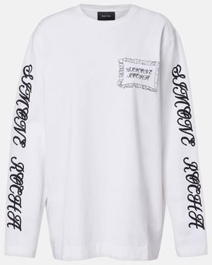 Simone Rocha Printed Cotton Jersey Top - White