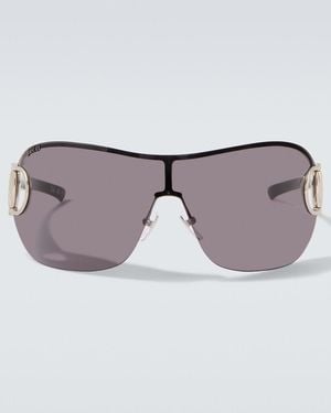 Gucci Sign Shield Sunglasses - Black