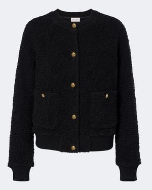 Moncler Boucle Cardigan - Black