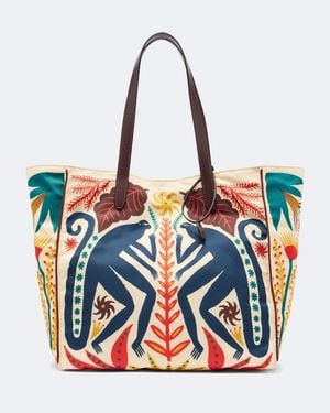 Etro Shopper Tabby Large Con Stampa - Blu