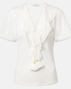 Dorothee Schumacher Top Pure Sleekness En Coton - Blanc